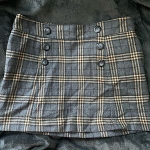 plaid skirt
